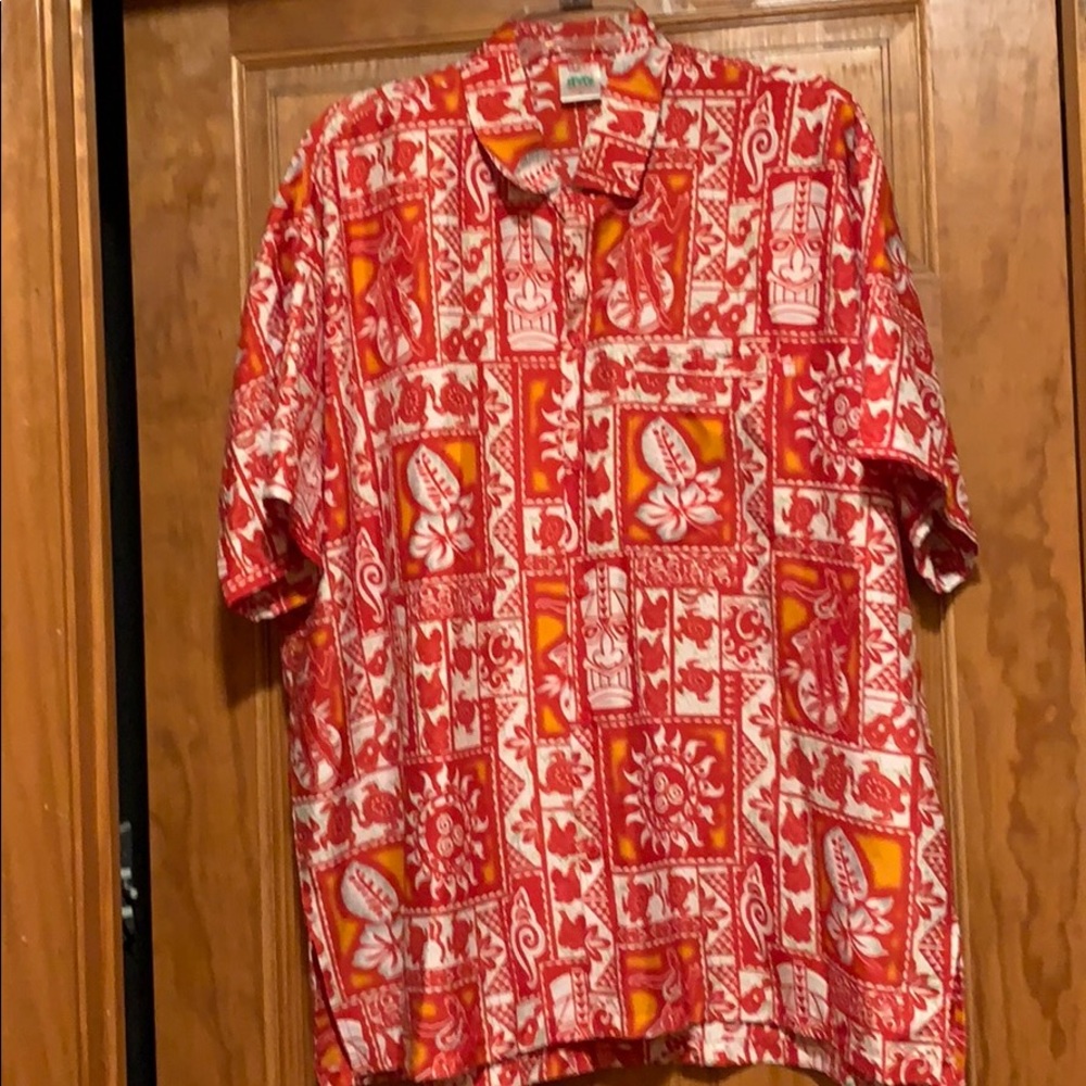 Men’s Hawaiian print short sleeve shirt